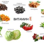 Продукты, содержащие витамин Е.